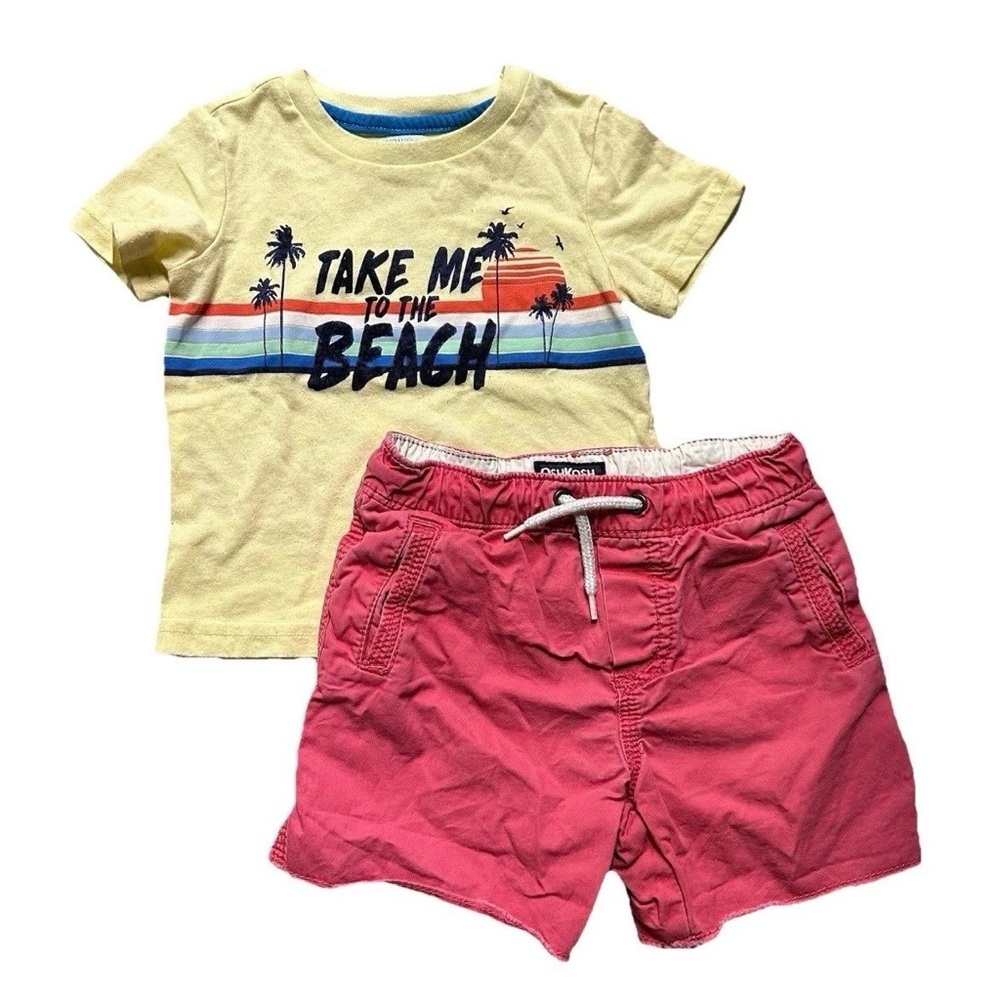 Toddler Boy Summer Clothes Warm Weather T Shirts Shorts Mickey Size 12-18 Months - Picture 4 of 5